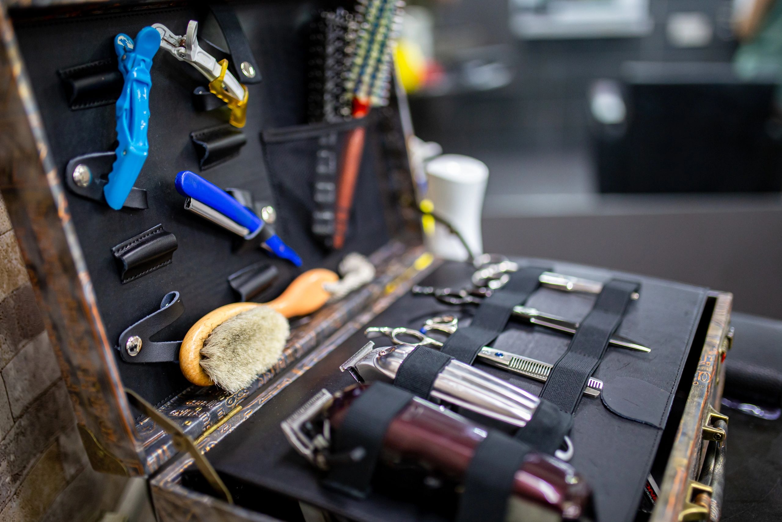 Hairdresser professional equipment hairdressing - beauty salon.